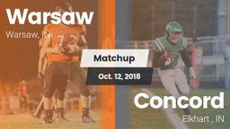 Matchup: Warsaw  vs. Concord  2018