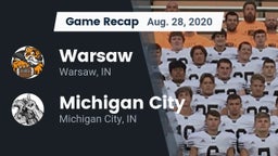 Recap: Warsaw  vs. Michigan City  2020