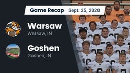 Recap: Warsaw  vs. Goshen  2020