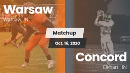 Matchup: Warsaw  vs. Concord  2020