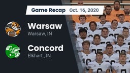 Recap: Warsaw  vs. Concord  2020