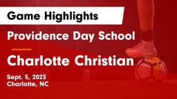 Providence Day School vs Charlotte Christian Game Highlights - Sept. 5, 2023