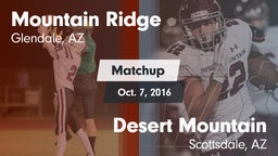 Matchup: Mountain Ridge High vs. Desert Mountain  2016