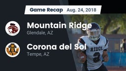 Recap: Mountain Ridge  vs. Corona del Sol  2018