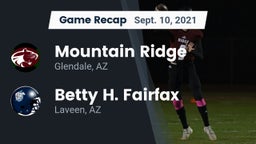 Recap: Mountain Ridge  vs. Betty H. Fairfax 2021