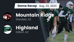 Recap: Mountain Ridge  vs. Highland  2023
