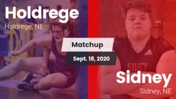 Matchup: Holdrege  vs. Sidney  2020
