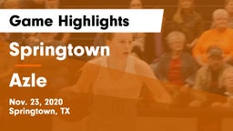 Springtown  vs Azle  Game Highlights - Nov. 23, 2020