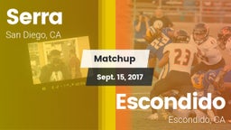Matchup: Serra  vs. Escondido  2017