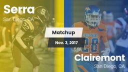 Matchup: Serra  vs. Clairemont  2017