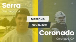 Matchup: Serra  vs. Coronado  2018
