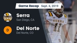 Recap: Serra  vs. Del Norte  2019