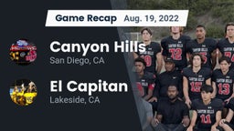Recap: Canyon Hills  vs. El Capitan  2022