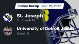 Recap: St. Joseph  vs. University of Detroit Jesuit  2017