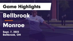 Bellbrook  vs Monroe  Game Highlights - Sept. 7, 2023