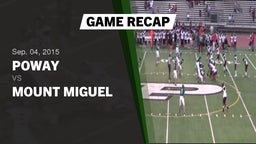 Recap: Poway  vs. Mount Miguel  2015