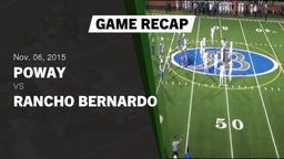 Recap: Poway  vs. Rancho Bernardo  2015