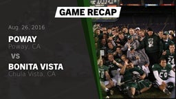 Recap: Poway  vs. Bonita Vista  2016