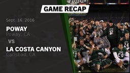 Recap: Poway  vs. La Costa Canyon  2016