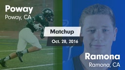 Matchup: Poway  vs. Ramona  2016
