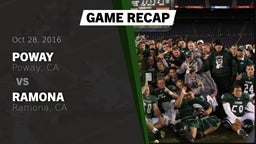 Recap: Poway  vs. Ramona  2016