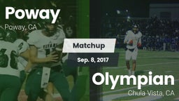Matchup: Poway  vs. Olympian  2017