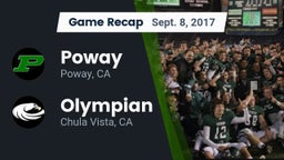 Recap: Poway  vs. Olympian  2017