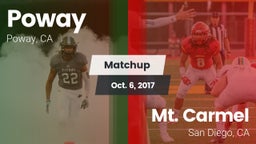 Matchup: Poway  vs. Mt. Carmel  2017