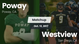 Matchup: Poway  vs. Westview  2017