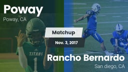 Matchup: Poway  vs. Rancho Bernardo  2017