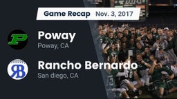 Recap: Poway  vs. Rancho Bernardo  2017