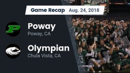 Recap: Poway  vs. Olympian  2018