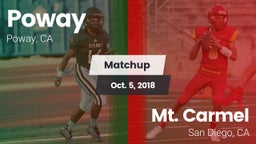 Matchup: Poway  vs. Mt. Carmel  2018