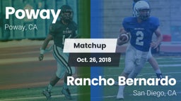 Matchup: Poway  vs. Rancho Bernardo  2018