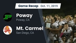 Recap: Poway  vs. Mt. Carmel  2019