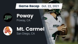 Recap: Poway  vs. Mt. Carmel  2021