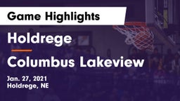 Holdrege  vs Columbus Lakeview  Game Highlights - Jan. 27, 2021