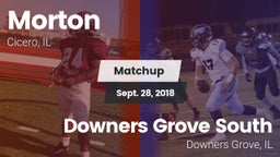 Matchup: Morton  vs. Downers Grove South  2018