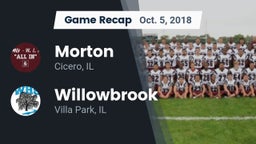 Recap: Morton  vs. Willowbrook  2018