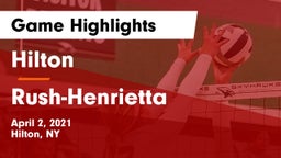 Hilton  vs Rush-Henrietta  Game Highlights - April 2, 2021