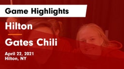 Hilton  vs Gates Chili  Game Highlights - April 22, 2021