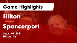 Hilton  vs Spencerport  Game Highlights - Sept. 16, 2021