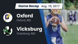 Recap: Oxford  vs. Vicksburg  2017