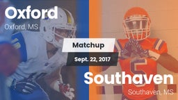 Matchup: Oxford  vs. Southaven  2017