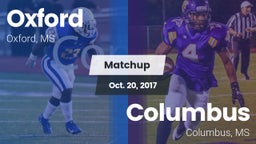 Matchup: Oxford  vs. Columbus  2017