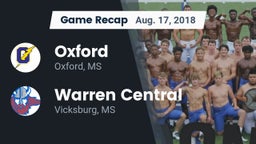Recap: Oxford  vs. Warren Central  2018