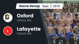 Recap: Oxford  vs. Lafayette  2018
