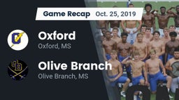 Recap: Oxford  vs. Olive Branch  2019
