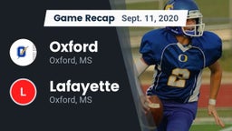 Recap: Oxford  vs. Lafayette  2020