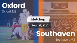 Matchup: Oxford  vs. Southaven  2020